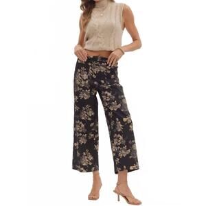 NEW ENTRO briar rose pants in dark floral